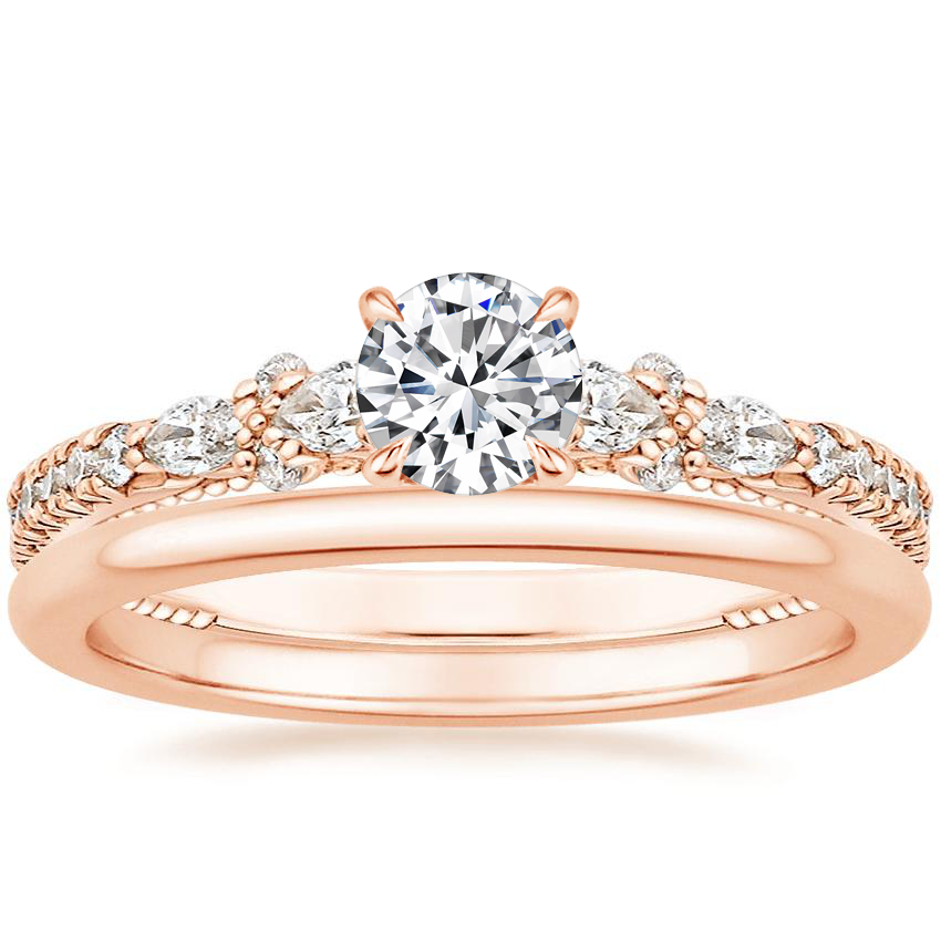 Brilliant earth rose gold new arrivals band